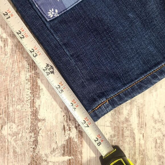 Women's Current Elliot The Fling Boyfriend Jeans Patchwork Like New Size 25 - Picture 12 of 12